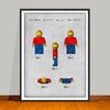 1979 Toy Mini Figures Colorized Patent Print (Style 2) - UNFRAMED