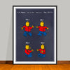 1979 Toy Mini Figures Colorized Patent Print - UNFRAMED