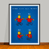 1979 Toy Mini Figures Colorized Patent Print - UNFRAMED