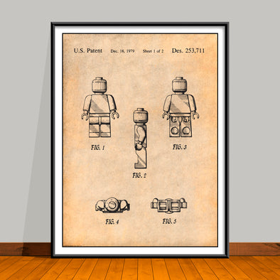 1979 Toy Mini Figures Patent Print (Style 2) - UNFRAMED