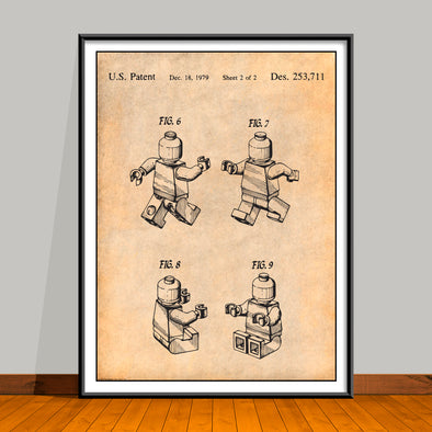 1979 Toy Mini Figures Patent Print - UNFRAMED