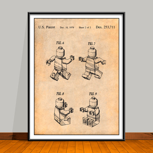 1979 Toy Mini Figures Patent Print - UNFRAMED