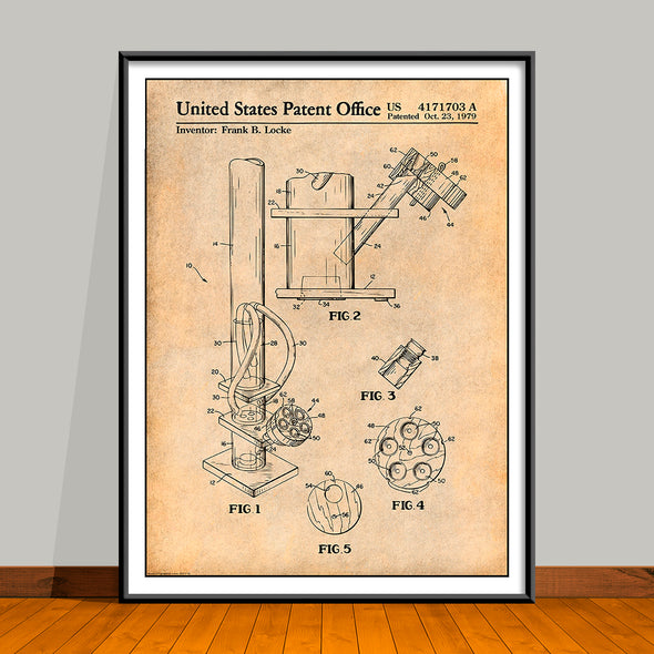 1979 Smoking Device Water Pipe Patent Print - UNFRAMED