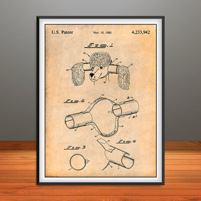 1980 Dog Ear Protection Patent Print - Unframed