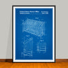 1980 Metal Wine Rack Patent Print - Unframed