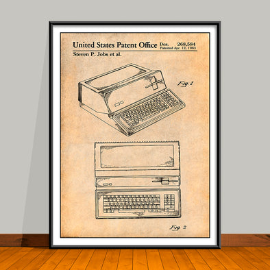 1983 Steve Jobs Apple Personal Computer Patent Print - UNFRAMED