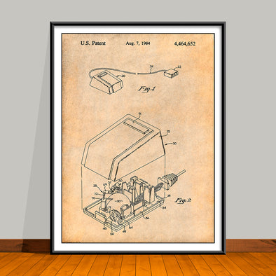 1984 First Computer Mouse Patent Print - UNFRAMED