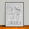 1985 Apple Shaped Flip Phone Patent Print - UNFRAMED