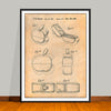 1985 Apple Shaped Flip Phone Patent Print - UNFRAMED