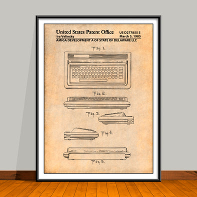 1985 Commodor 64 Patent Print - Unframed