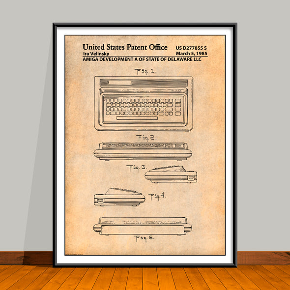 1985 Commodor 64 Patent Print - Unframed