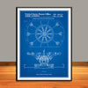 1986 Disney Dumbo Elephant Ride Patent Print - Unframed