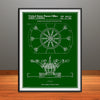 1986 Disney Dumbo Elephant Ride Patent Print - Unframed