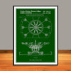 1986 Disney Dumbo Elephant Ride Patent Print - Unframed