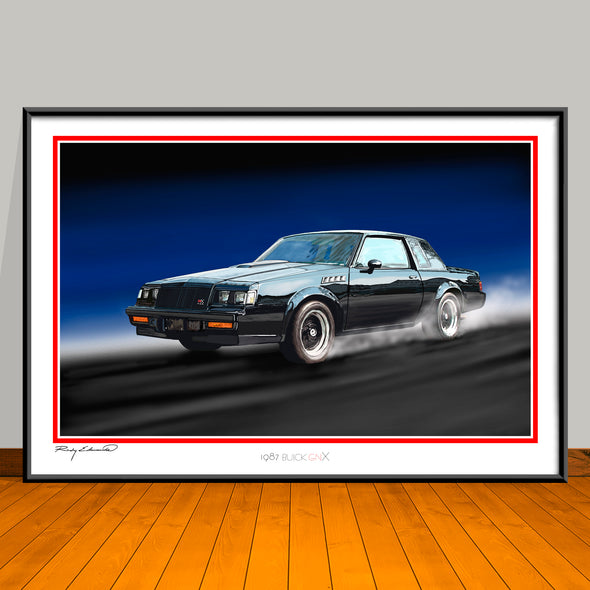 1987 Buick GNX Muscle Car Art Print - 13" X 19" UNFRAMED