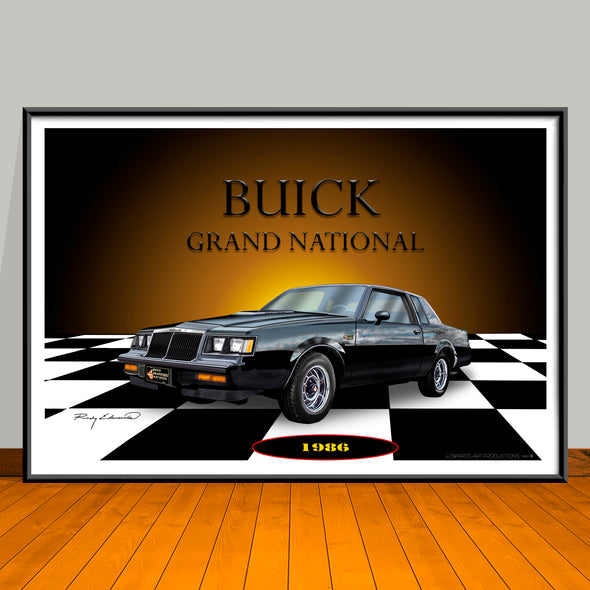 1987 Buick Grand National Muscle Car Art Print - 13" X 19" UNFRAMED