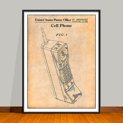 1988 Motorola Cell Phone Patent Print - UNFRAMED