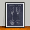 1988 Wine Glass Patent Print - Unframed