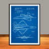 1992 F-22 Raptor Airplane Patent Print - Unframed