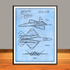 1992 F-22 Raptor Airplane Patent Print - Unframed
