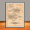 1992 F-22 Raptor Airplane Patent Print - Unframed
