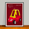 1995 Colorized Toy Car Patent Print - UNFRAMED