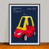 1995 Colorized Toy Car Patent Print - UNFRAMED