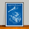 1995 Martin Guitar Patent Print - Unframed
