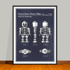 1996 Toy Skeleton Figure Colorized Patent Print - UNFRAMED