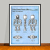 1996 Toy Skeleton Figure Colorized Patent Print - UNFRAMED