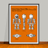 1996 Toy Skeleton Figure Colorized Patent Print - UNFRAMED