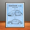 1997 VW Volkswagen Automotive Body Patent Print - Unframed