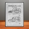 1997 Jeep Wrangler Patent Print - Unframed