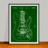2000 Fender Stratocaster Patent Print - Unframed