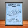 2003 Lamborghini Murcielago Patent Print - Unframed