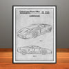 2003 Lamborghini Murcielago Patent Print - Unframed