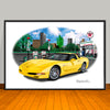 2004 Chevrolet Corvette ZO6 Car Art Print - 13" X 19" UNFRAMED