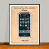 2006 Colorized Apple iPhone Patent Print - UNFRAMED