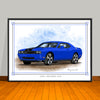 2008 2014 Dodge Challenger SRT8 Muscle Car Art Print - 18" X 24" UNFRAMED