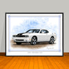 2008 2014 Dodge Challenger SRT8 Muscle Car Art Print - 18" X 24" UNFRAMED
