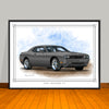 2008 2023 Dodge Challenger R/T Art Print - 18" X 24" UNFRAMED