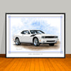 2008 2023 Dodge Challenger R/T Fender Stripe Options Art Print - 18" X 24" UNFRAMED