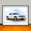 2008 2023 Dodge Challenger R/T Art Print - 18" X 24" UNFRAMED