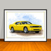 2008 2023 Dodge Challenger R/T Art Print - 18" X 24" UNFRAMED