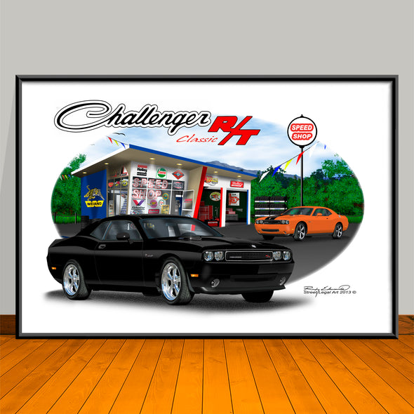 2009 Dodge Challenger R/T Art Print - 13 X 19 UNFRAMED