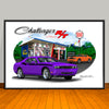 2009 Dodge Challenger R/T Stripe Options Art Print - 13 X 19 UNFRAMED