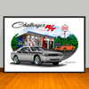 2009 Dodge Challenger R/T Stripe Options Art Print - 13 X 19 UNFRAMED