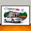 2009 Dodge Challenger R/T Fender Stripe Options Art Print - 13 X 19 UNFRAMED