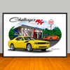 2009 Dodge Challenger R/T Fender Stripe Options Art Print - 13 X 19 UNFRAMED