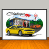 2009 Dodge Challenger R/T Stripe Options Art Print - 13 X 19 UNFRAMED